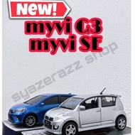 ready stock🔥Perodua Myvi Mini Toys Merchandise -Myvi Hotwheels - Myvi Diecast - Myvi 1st model - Myv