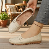 Goreyodoly Women's Lightweight Loafers: Slip-On with Cloud Chain Embroidery | All-Season Comfort Gor