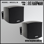 HARPMAN WS321/B 2.5'' BOX BASS WALL SPEAKER with WALL MOUNT BRACKET (1 PAIR - BLACK)
