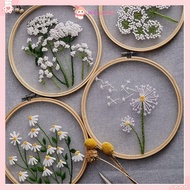 WALLERAB Embroidery Sets Plants Beginners Dandelion Sewing accessories Yarn Embroidery
