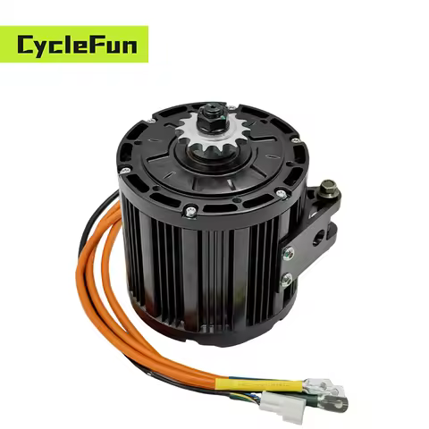 QS138 3000W Peak 9000W 72V 3800RPM PMSM Mid Drive Motor with Sprocket Belt Hall Type For Electric Mo
