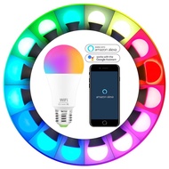 9W RGB Smart Light Bulb Work with Alexa Google Home E27 B22