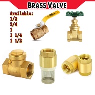 Heavy Duty Brass Gate Valve Brass Ball Valve Brass Check Valve Brass Foot Valve Brass Swing Valve