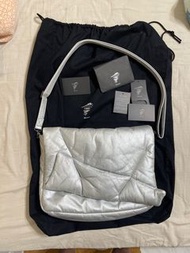 36折💥Yohji Yamamoto discord 山本耀司 真皮 枕頭包 fluffy silver