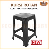 KURSI ROTAN - Kursi Plastik Tinggi / Bangku Tinggi Kokoh