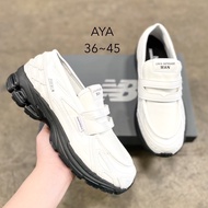 N-B 1906L รองเท้าผ้าใบ แบบสวม สลิปออน Sz.36-45 Eu พร้อมกล่อง สีเงิน คลาสสสิค เบา นุ่มมาก ใส่สบาย V74