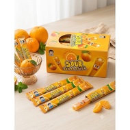 30pcs Hepin Sour Orange Gummy Stick Gula Gula Kunyah Orange *HALAL*