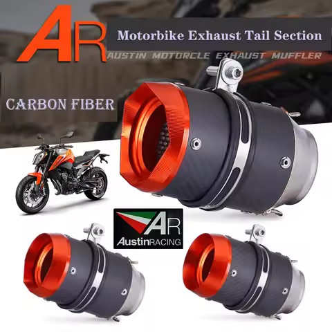 51mm motorcycle exhaust pipe for R1 R3 R6 MT03/MT07 Z800 Z900 K7/K8 390ADV ZX6R Ninja 400 DUKE 821 1
