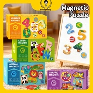 Baby Magnetic Puzzle Toy Early Education Toy Digital Animal Cognition Montessori Puzzle Toy 0~3Y+