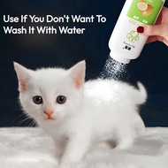 【Quick-Dry Deodorizing】Pet Dry Shampoo Powder for Dogs Cats Waterless Bathing Deodorizing Cleaning S