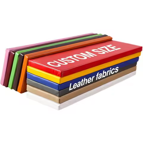 Custom Wax Leather waterproof Bench Cushions Garden Patio Seating Pad Long Mattress Chair Seat Pad D