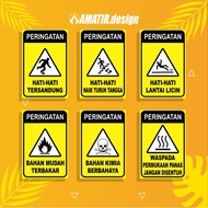 FACTORY STICKERS 4, WARNING STICKERS, WARNING STICKERS (Vinyl Material + Glossy Lamination)