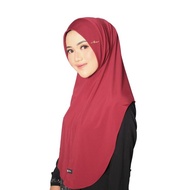 Menarik Alwira. Bergo Marwah Hijab Malay Jersey Super