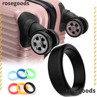ROSEGOODS1 2Pcs Rubber Ring, Thick Flat Silicone Luggage Wheel Ring, Durable Flexible Elastic Diameter 35 mm Wheel Hoops Luggage Wheel