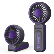 WSKEN พัดลมพกพา พัดลมห้อยคอ 4000mAh USB พัดลมชาร์จ ขนาดเล็ก พัดลมตั้งโต๊ะ พัดลมถือ กลางแจ้ง ปรับได้ 