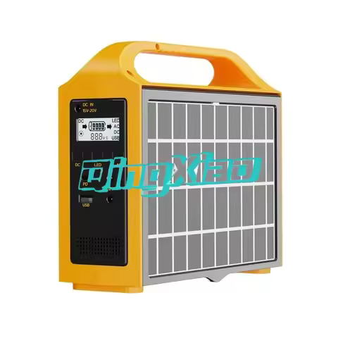 150W Portable Solar Power Station 110V Ac Output Lithium Battery Generator For Outdoor Camping Home 