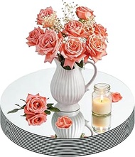 9 Pack Round Mirror Centerpieces for Tables Decorations, 6" Acrylic Small Circle Mirror Centerpieces