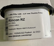 RINCON RZ COS LETTUCE SEEDS {1000 pills} RIJK ZWAAN