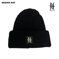 Hatred Alive Beanie Hat Label Rubber Rubber Logo Knitted Beanie Acrylic Cotton Thick Premium