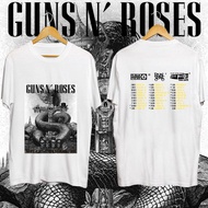Guns N Roses 2025 เสื้อยืด World Tour Bangkok วงดนตรีคอนเสิร์ตเสื้อยืดพิมพ์ลายชายและหญิง S-5XL
