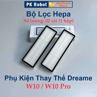 Phụ kiện Robot Xiaomi Dreame W10 & W10 Pro Chổi lăn chính chổi cạnh bộ lọc hepa giẻ lau đế gắn khăn