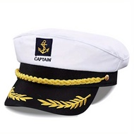 Topi KaptenTopi Captain Pelaut Topi Sailor Navy Uniseks Topi Kapten Kapal Sailor Hat Barang Fesyen