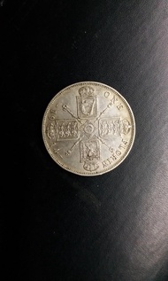 1914 英國銀幣。5元平郵