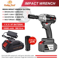 COD Impact Full Set Murah Impek Pembuka Baut Motor Impact Wrench 560 N.m 1/2 Inch Torsi Kunci Listri