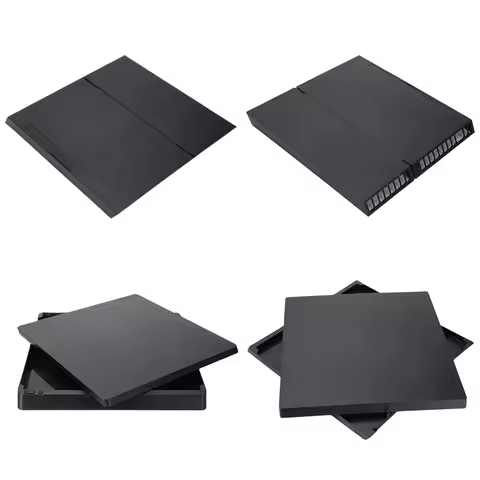 Plastic Front Bottom Shell Plastic Black Full Housing Shell Case Cover Case Shell for PS4 1000/1100/