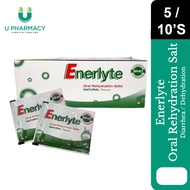 (U Pharmacy) Enerlyte Oral Rehydration Salt (ORS) Natural Flavor (Diarrhea / Vomiting / Dehydration)