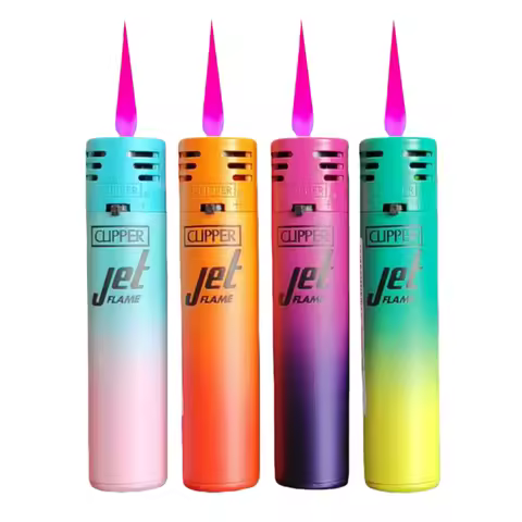 Spanish Clipper Lighter Nylon Lighter Body Portable Smoking Accessories Butane Gas Lighter 4/6 Light