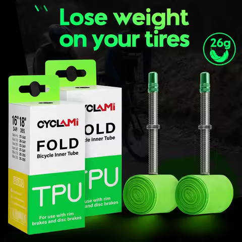 CYCLAMI TPU Ultralight Bicycle Inner Tube Tire Interior Tyre Accessories French Valve Folding Bike 3