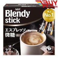 AGF - AGF Blendy Stick即溶意式濃縮咖啡拿鐵歐蕾 微糖 27條 盒裝 平行進口 976412 J5-4