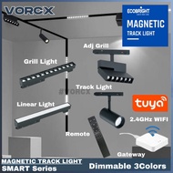STD Ecobright Magnetic Track Light SMART Series Dimmable 3Colors LED Phone App Control and Remote Tu