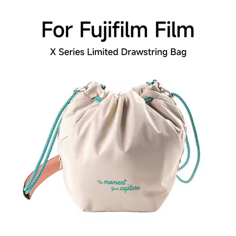 Pro Mirrorless Camera Bag for Fujifilm X-T5 X-T4 X-H2 X-S20 - Ivory White with Magnetic Pocket & Pro