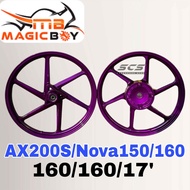MAGIC BOY Sport Rim MS-663 AX200S  NOVA 150 NOVA 160 1.6/1.6 X 17 Purple Accessories Motor MS-663 AX