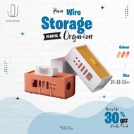 U.me Plastic Plug Wire Storage Box Power Socket Cable Management Box TV Cabinet Phone Charger Office Room Wire Organizer