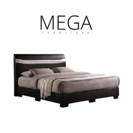 Rigel Faux Leather Bed Frame - Single, Super Single, Queen, King