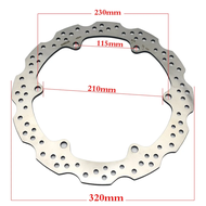 โรเตอร์จานเบรคหน้าสำหรับ Honda CB500F CB500X 2013-2020 CB650F 2014-2018 CBR500R 2013-2021 CBR650F 20