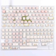 Cute Pig Keycaps PBT Dye-sub MOG Profile Keycap Custom Keycaps Compatible with Cherry Gateron MX Swi