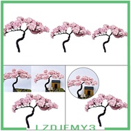 [Lzdjfmy3] Flower Model Trees Miniature Fairy Garden Sand Cherry Blossom Tree Ornaments Architecture