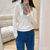 ALO Women's Long Sleeve T-Shirt | Elastic Knit Comfortable Fit | Spring Summer | Manila Stock Fast S