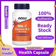 NOW Foods MK-7 Vitamin K-2 100mcg 120 Veg Capsules-TTC