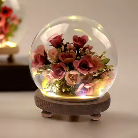 Dome Glass Display Case Empty Glass Dome Premium Micro Landscape DIY Terrarium