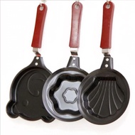 PGC-Teflon Mini Karakter Frying Pan Wajan Anti Lengket Cetakan Telur Mini - Pancake Maker - Frypan M
