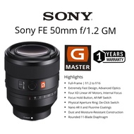 SONY FE 50MM F/1.2 GM LENS (1 YEARS WARRANTY) G MASTER LENS PRIME LENS POTRAIT LENS MACRO LENS SONY 