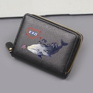 Korean EXO Wallet Card Holder Cartoon Short Zipper Coin Purse Bag