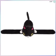Black Plush Snap Slap Bracelet Animal Design Comfortable Party Band  junshaoyipin