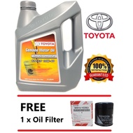 Toyota Semi Synthetic ENGINE OIL SN/CF 10W40 10W-40 + Free Toyota Oil Filter 10/40