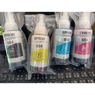 ORIGINAL EPSON T664 664 BLACK CYAN MAGENTA YELLOW Series for Printer L220 / L210 /L101/L111/L130//L3